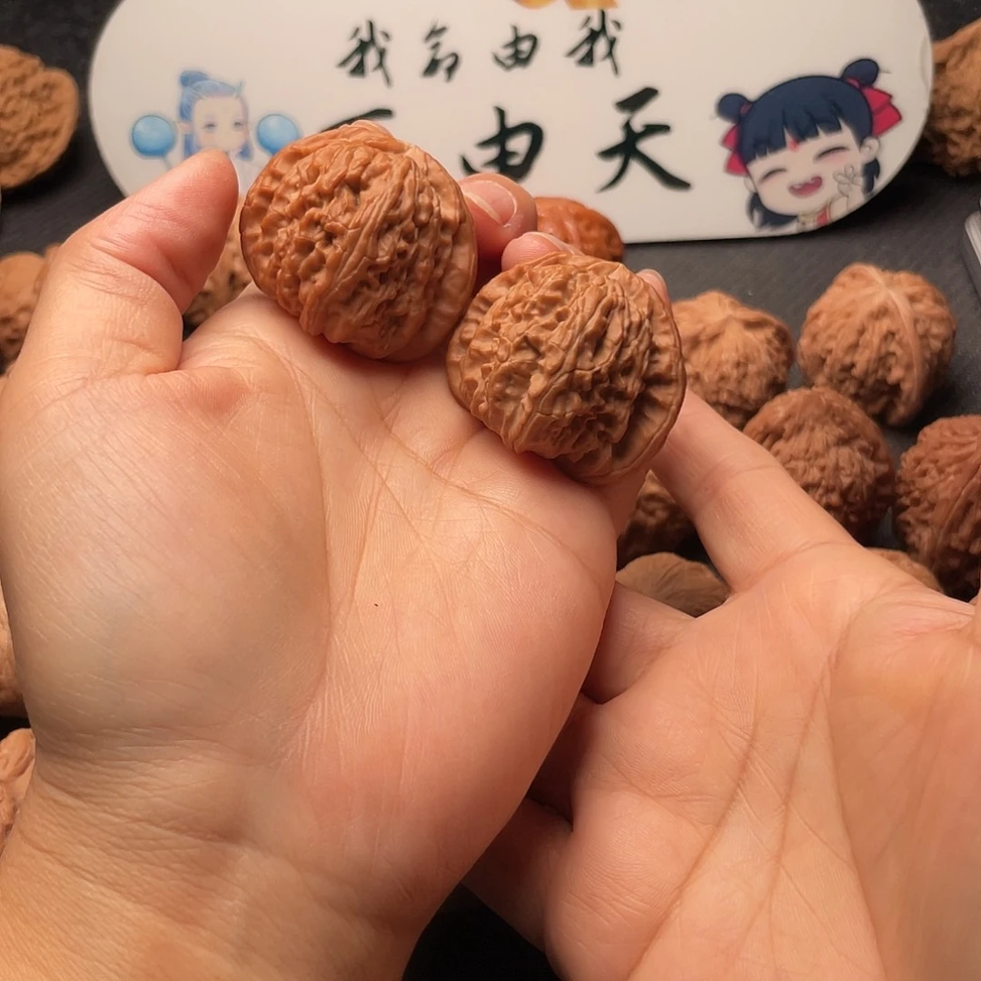 把件文玩核桃W 35 38白狮子