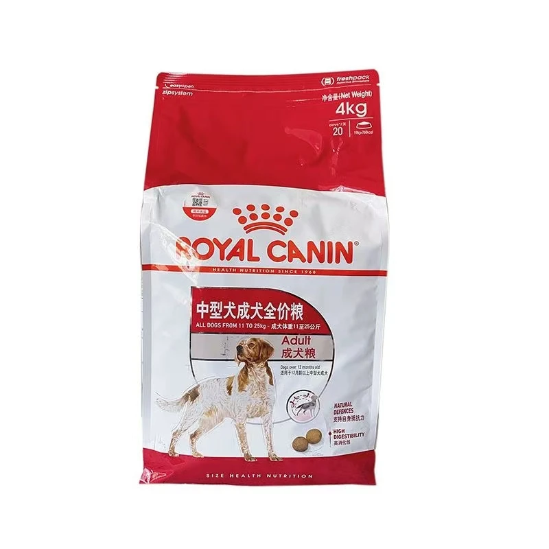 皇家狗粮M25中型犬成犬全价粮中型犬通用型犬主粮4kg*4包