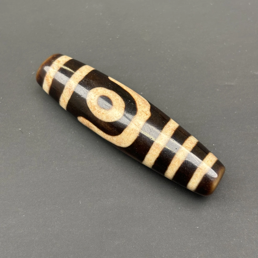 行运 顶料 手工 满红点 二圆圈 玛瑙 尺寸约49.2mmx13mm