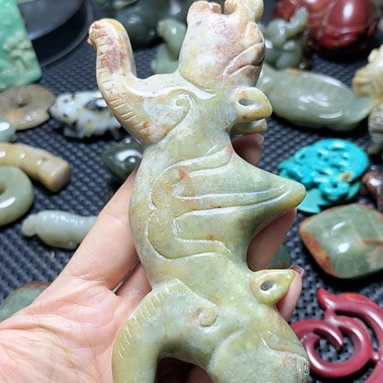 白玉菩提吊坠摆件