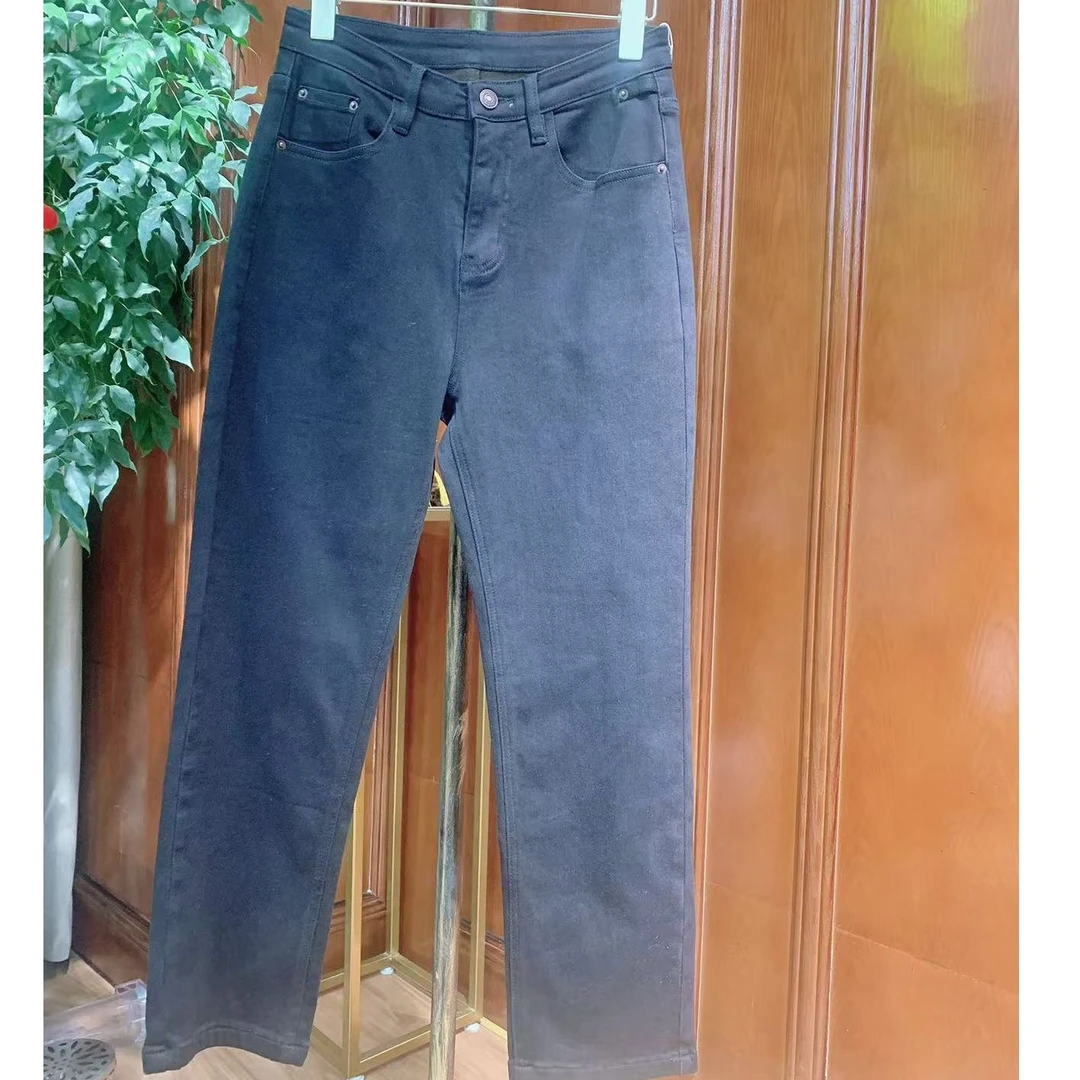 N9811女士牛仔裤春秋米棍裤。