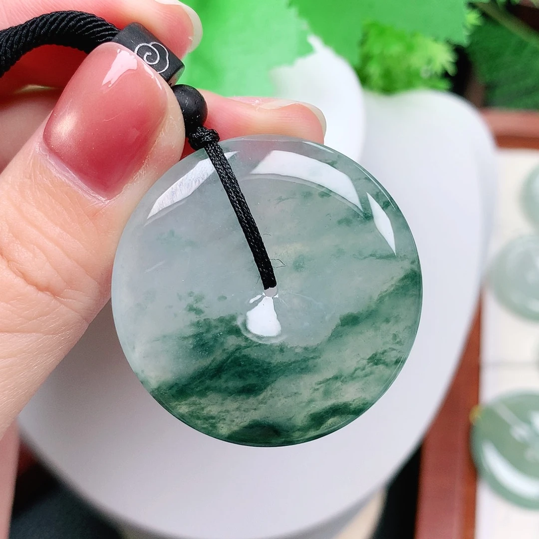 翡翠未镶嵌颈饰平安37-5.8