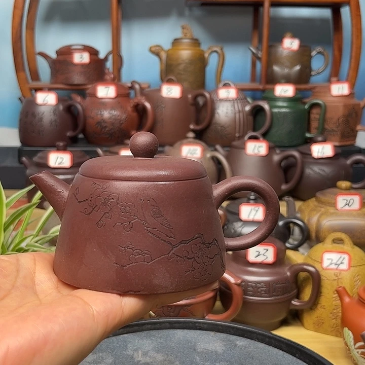 茶壶紫砂微瑕不带证书礼盒150cc