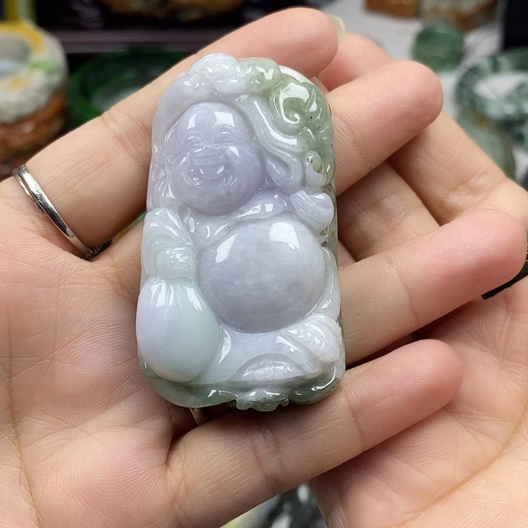 颈饰未镶嵌翡翠紫**雨牌子