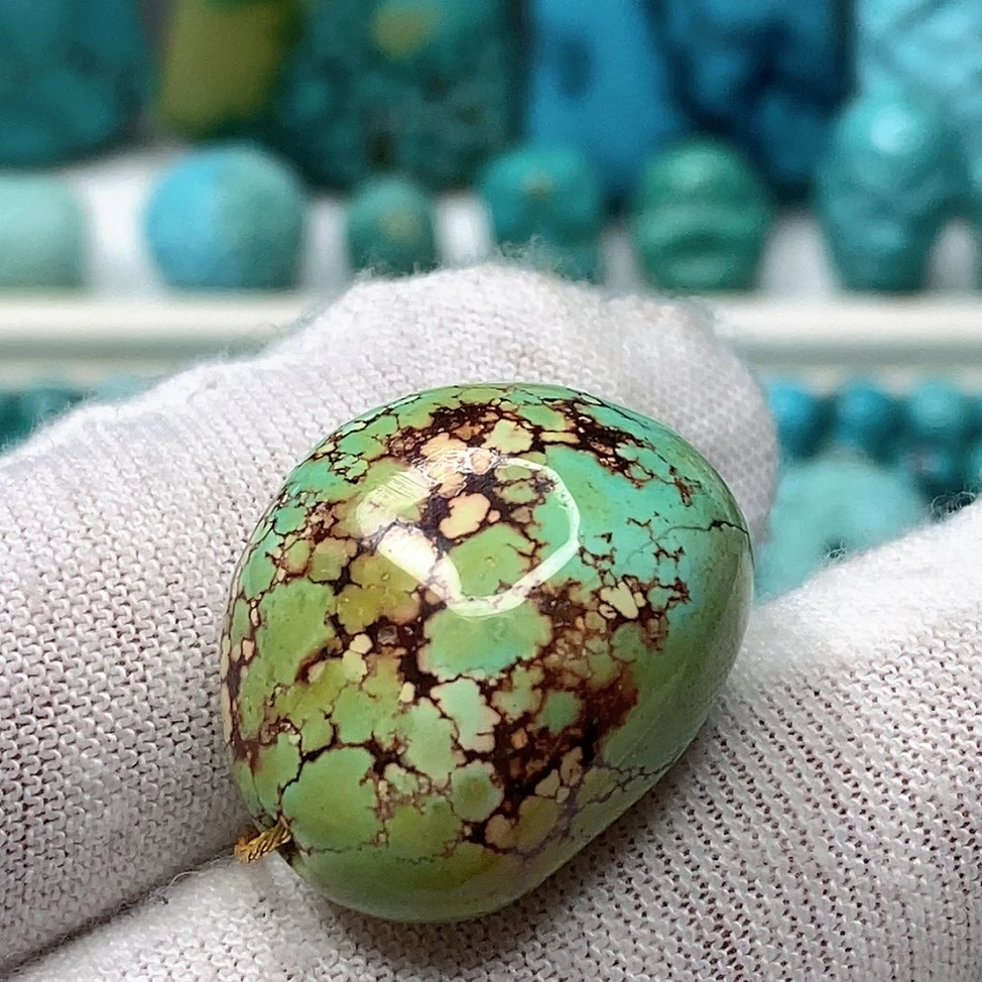 绿松石未镶嵌天然原矿 地大质检