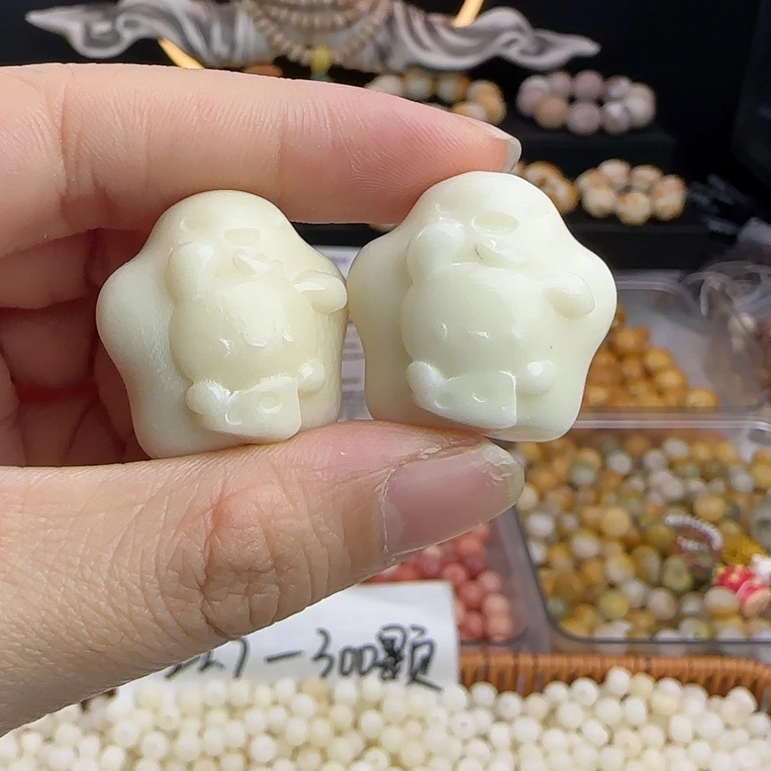 菩提根/象牙果吊坠全品牙果卡25白色星星帕恰狗10颗