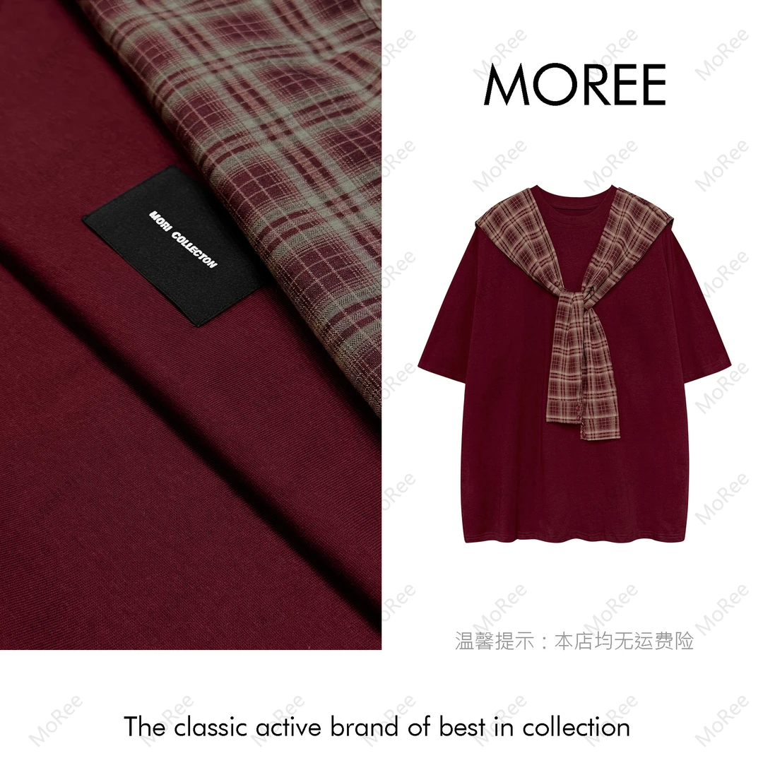 【MOREE】Mademoiselle设计感披肩宽松T恤-F8270