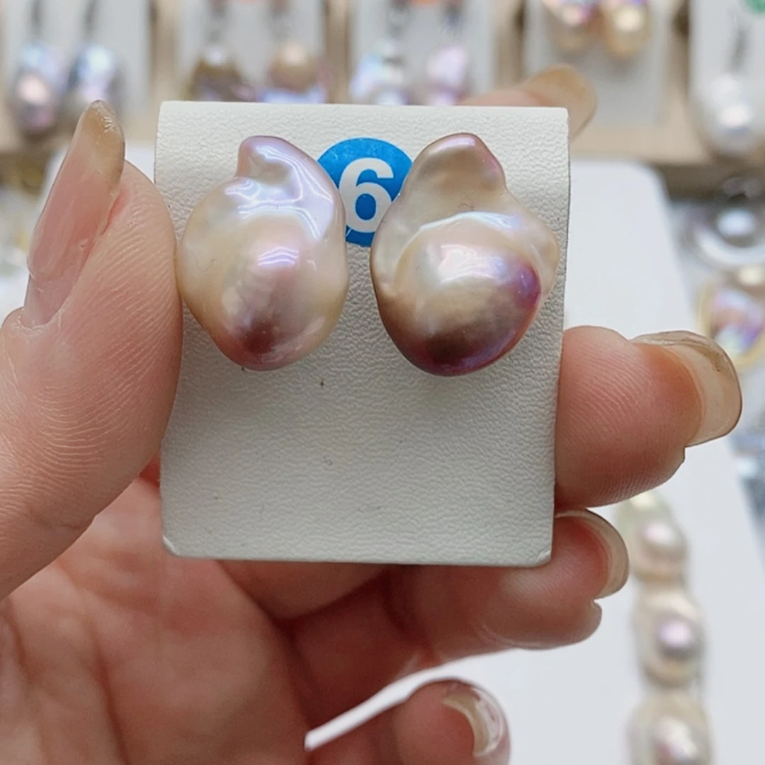【闪购商品】淡水珍珠耳饰银S925镶嵌