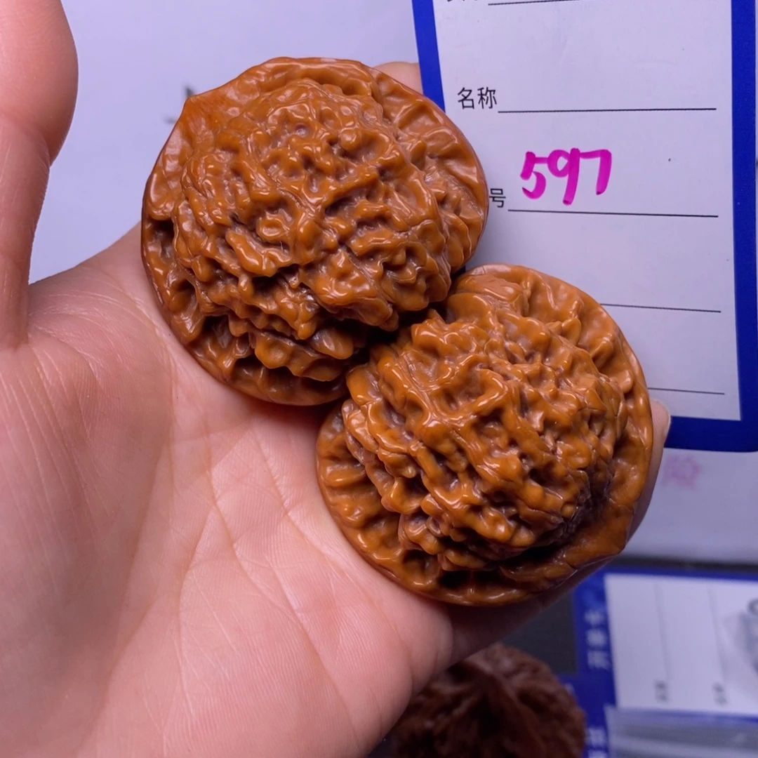 文玩核桃把件597.47官帽色差福利