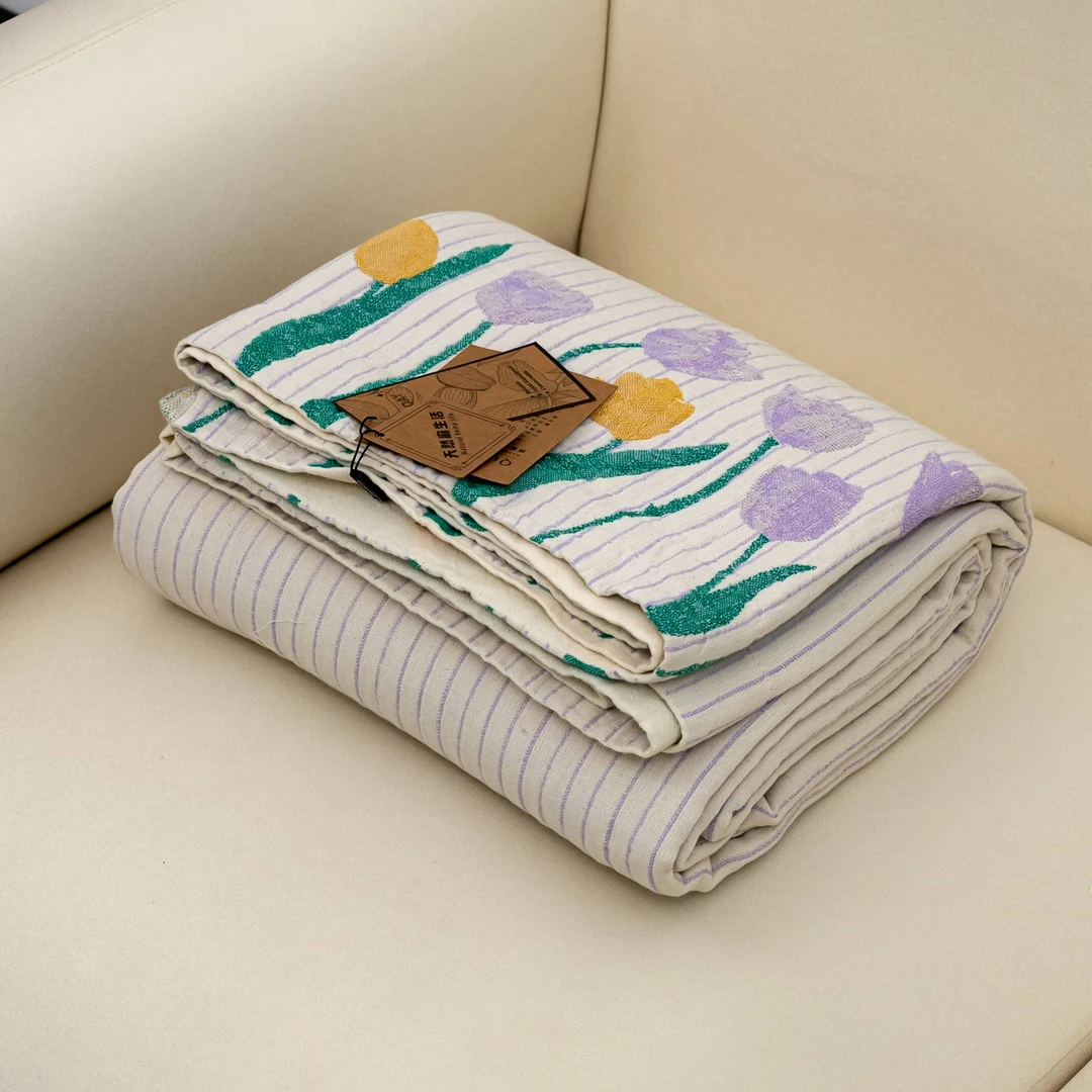 【京かわ会社】盖毯郁金香紫2*2.3（新）