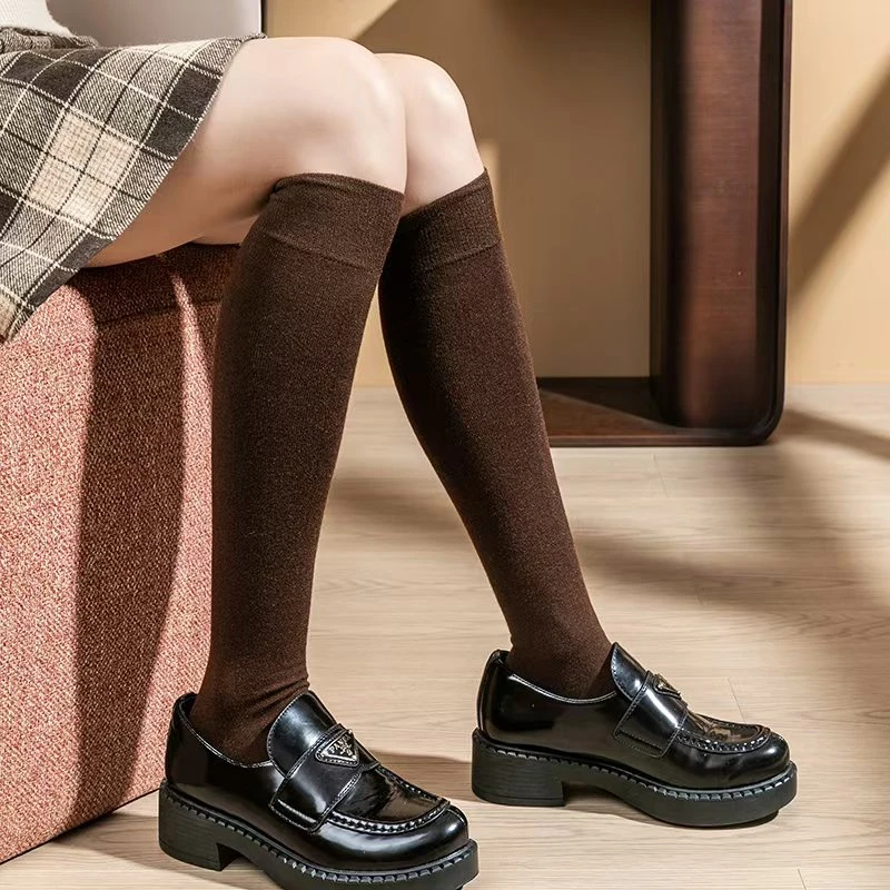 68支超细扬子纱高密度200针精纺小腿袜