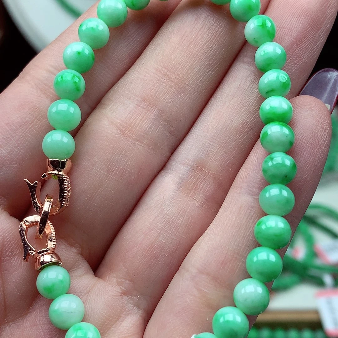 翡翠未镶嵌毛衣链翡翠