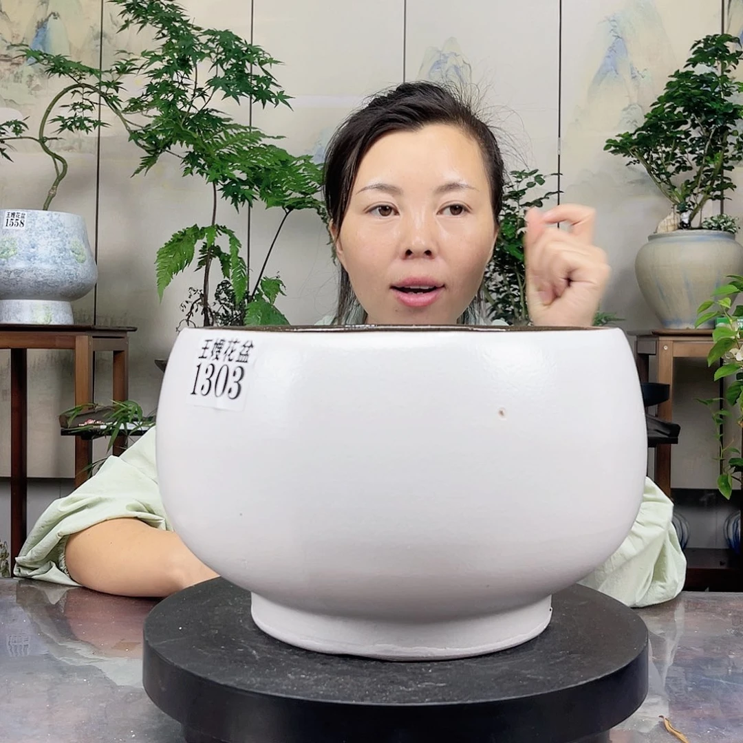 紫砂花盆王嫂花盆直播0607-1303高18口25