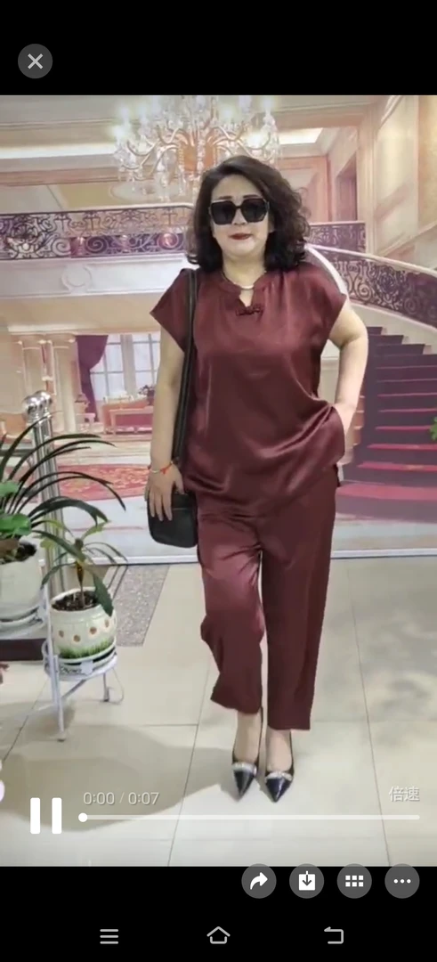 大码女装-上衣+裤子15915