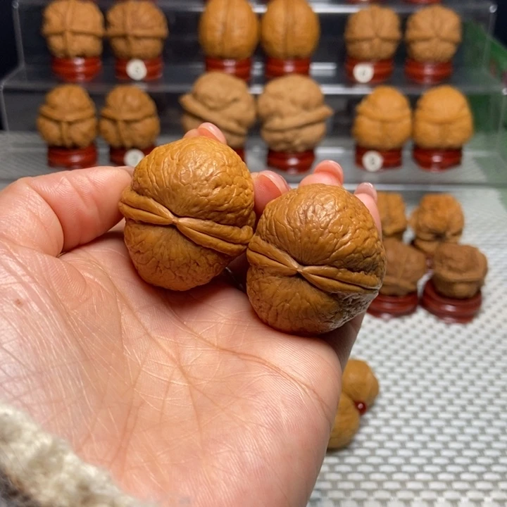 把件文玩核桃33仙鹤顶元宝