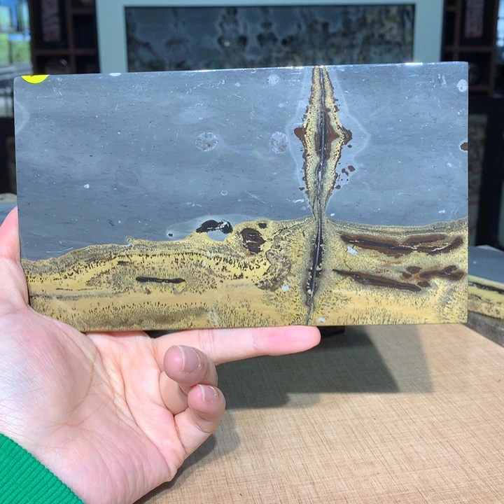 广西国画石摆件，观赏收藏