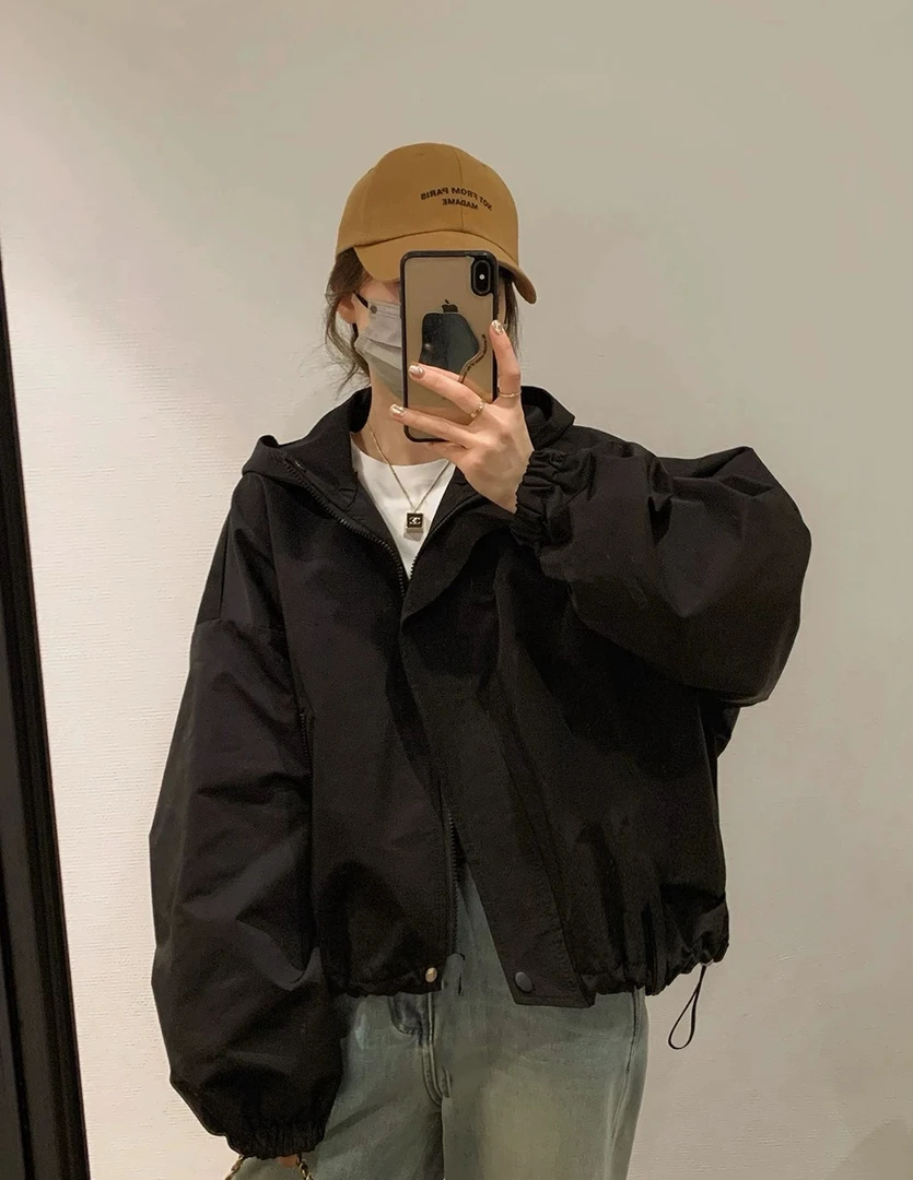 【巴黎风～】欧货加棉连帽外套～