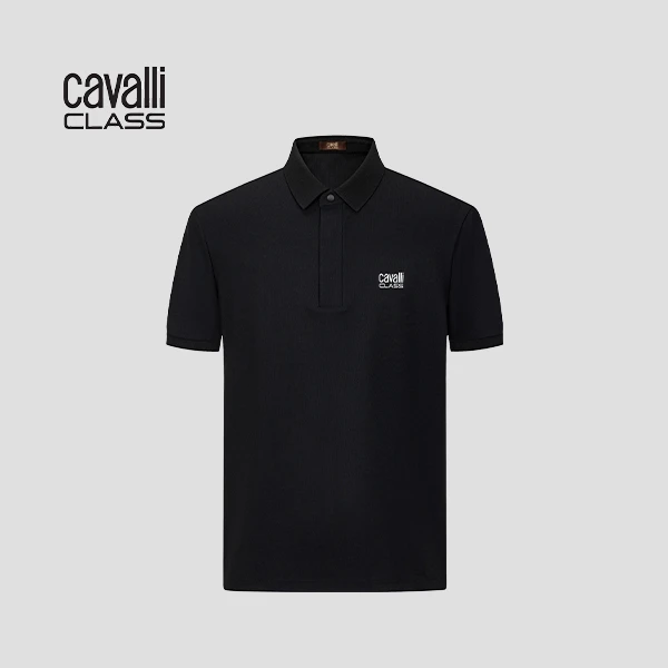 Cavalli Class25年夏季翻领短袖空调polo衫商务休闲常规版RWC459