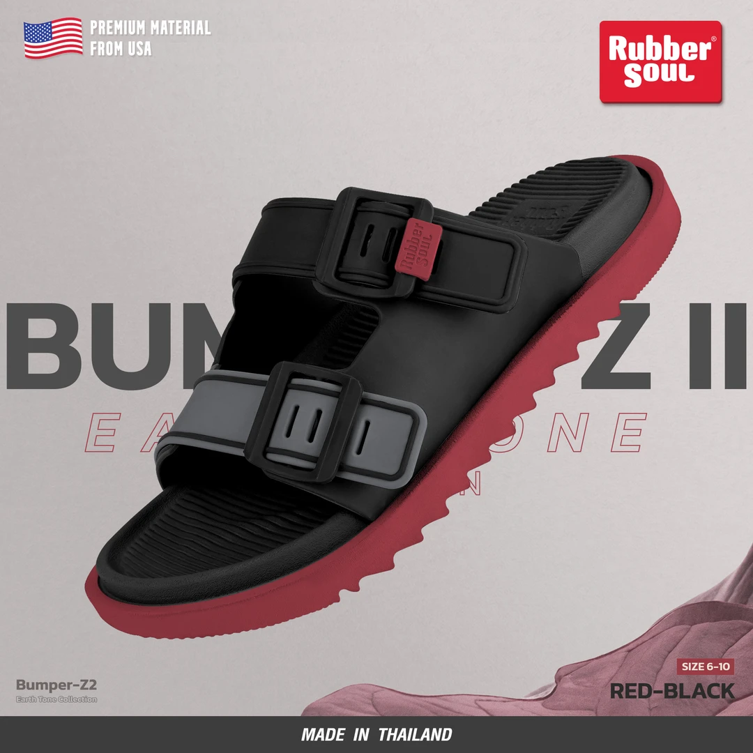 泰国原装进口RUBBERSOUL一字拖鞋防水防滑休闲防滑时尚沙滩拖鞋