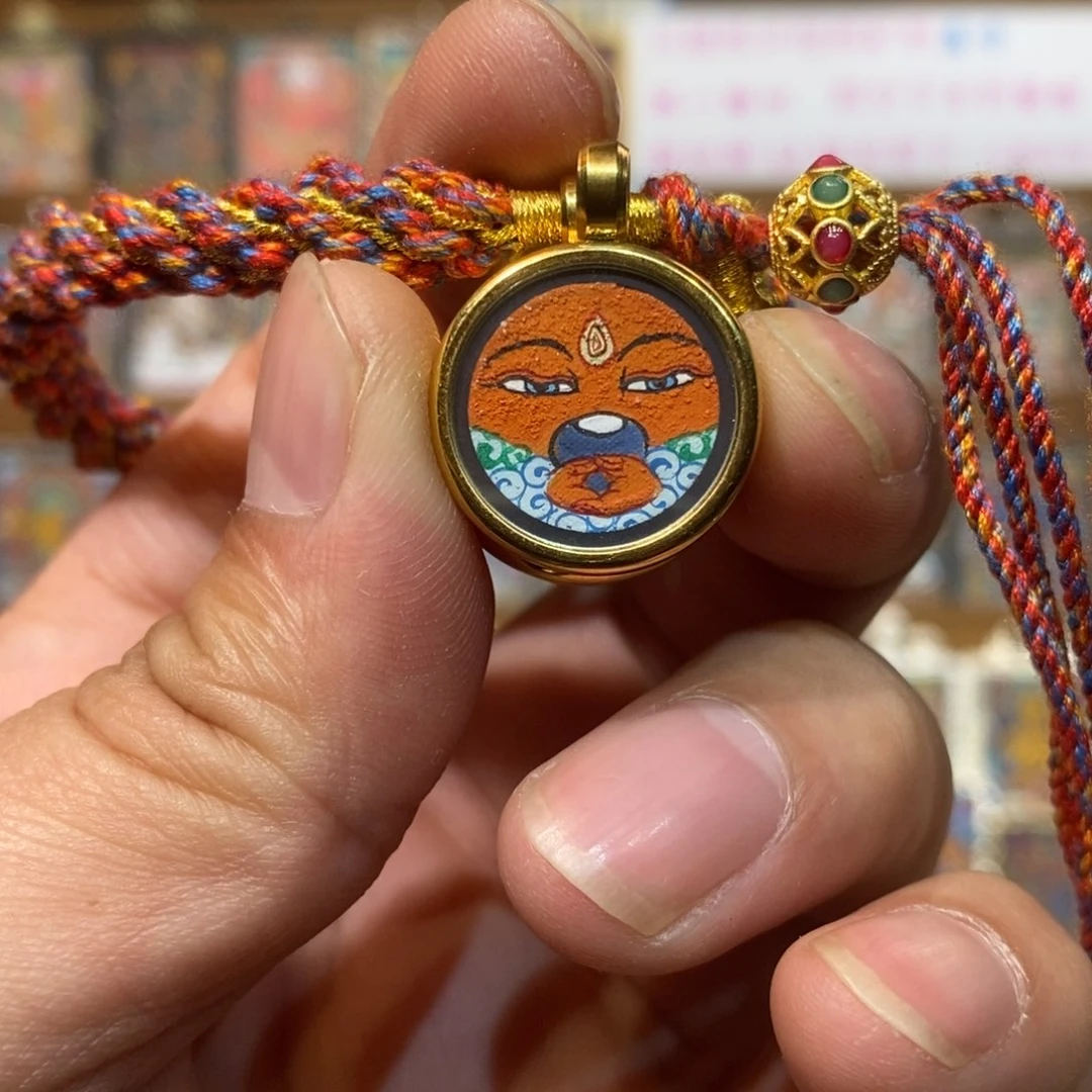 手链小*迹纯手绘唐卡阿弥