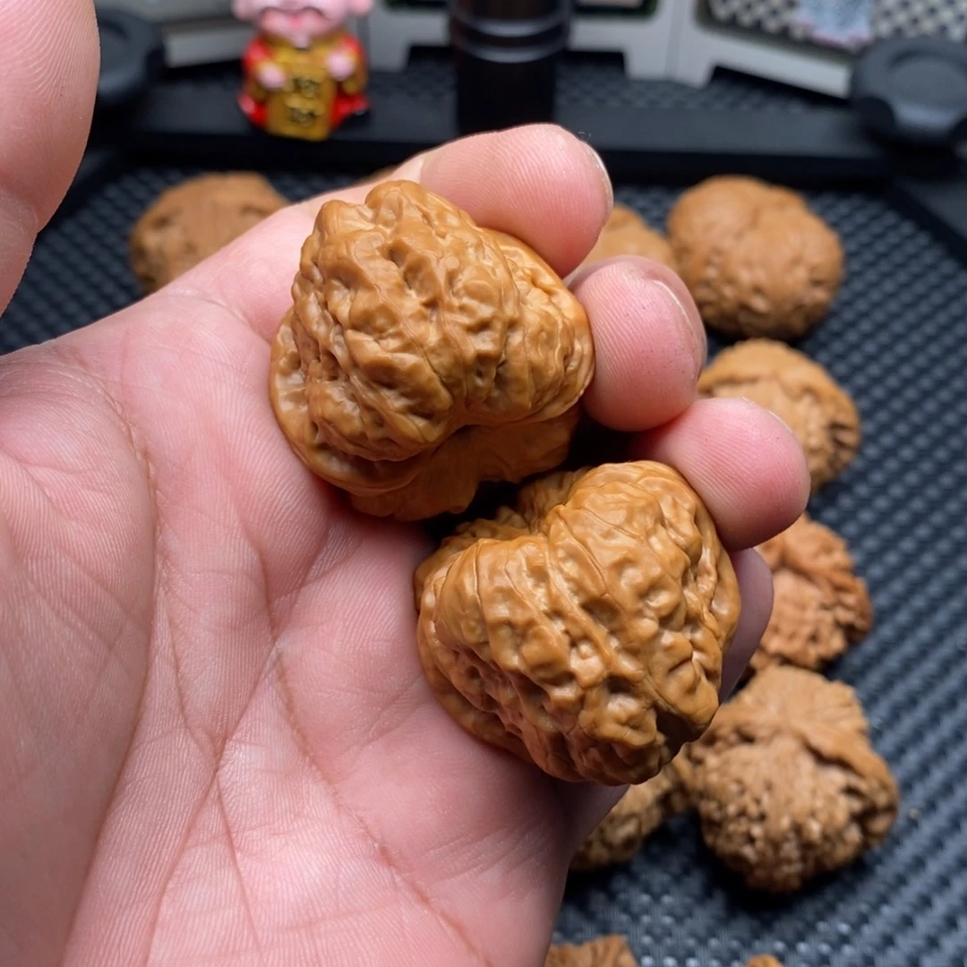 7***g把件文玩核桃全品蛙蛙边37度40尺