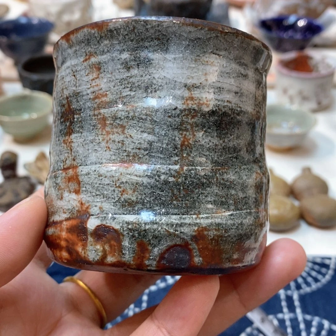 柴烧侘寂粗陶茶具