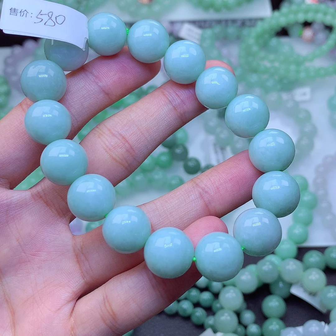 翡翠未镶嵌毛衣链