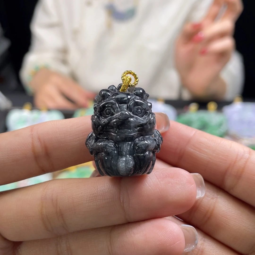 颈饰未镶嵌翡翠代编织