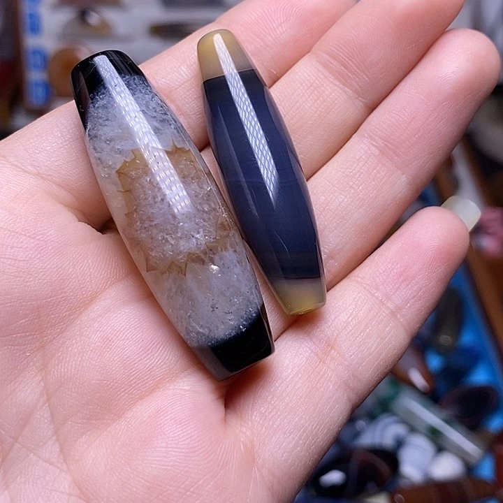 夜***灵玛瑙/玉髓未镶嵌颈饰