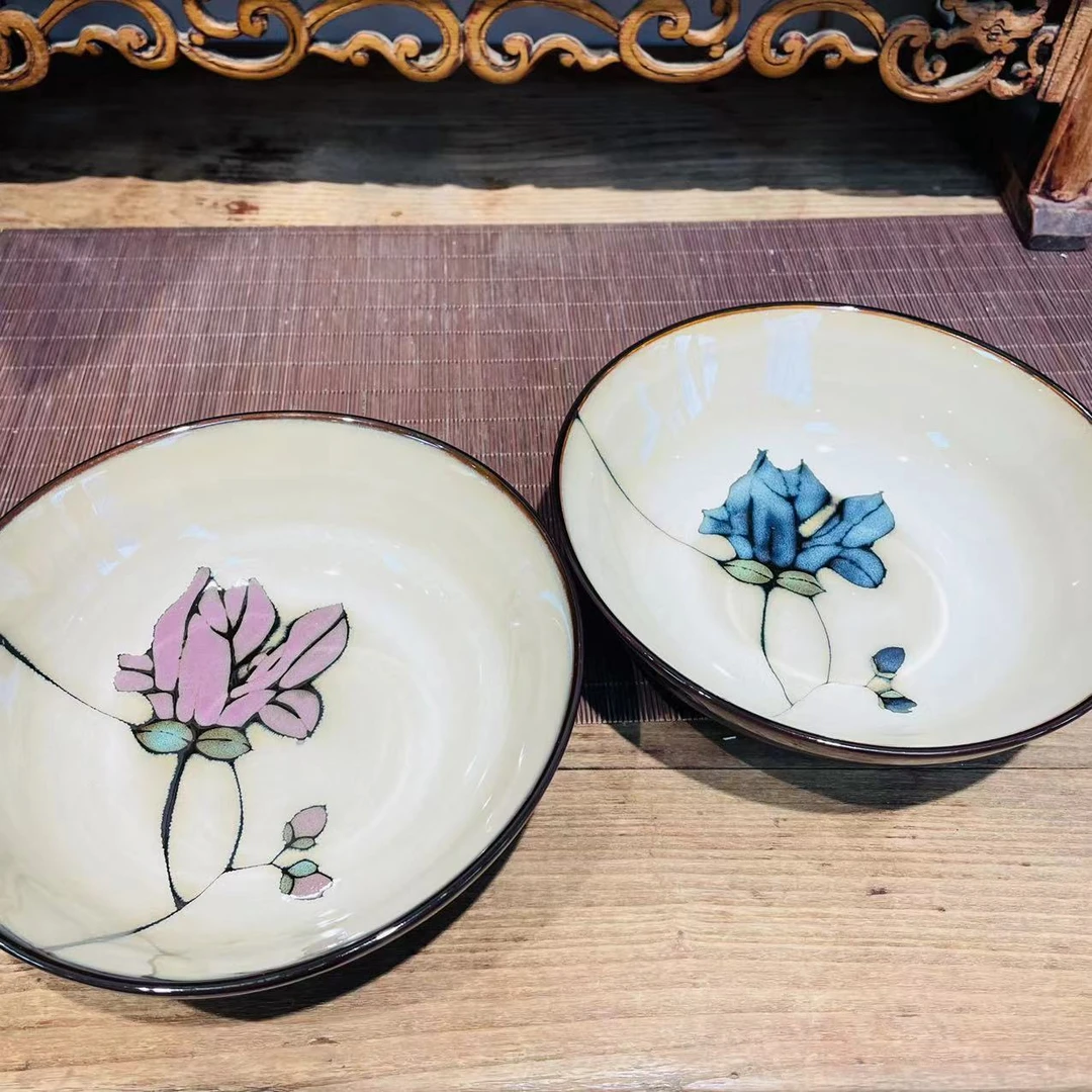 利利家木兰蓝和木兰紫8英寸面碗活动价