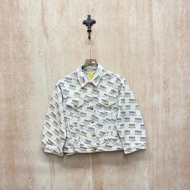 99新 GUCCI/古驰 古驰满印logo牛仔外套/40码/JM37099