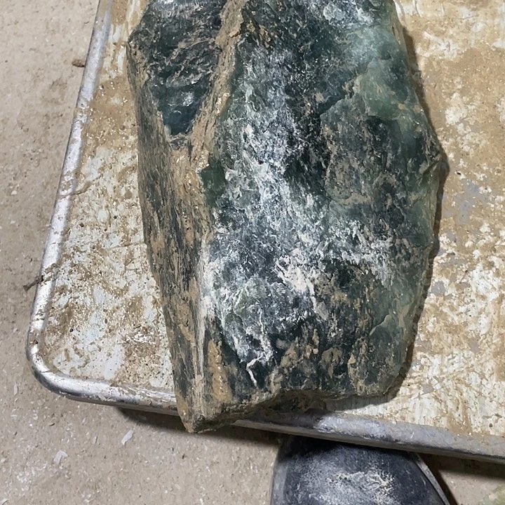 ****舟蛇纹石玉未镶嵌天然岫玉多样性发一