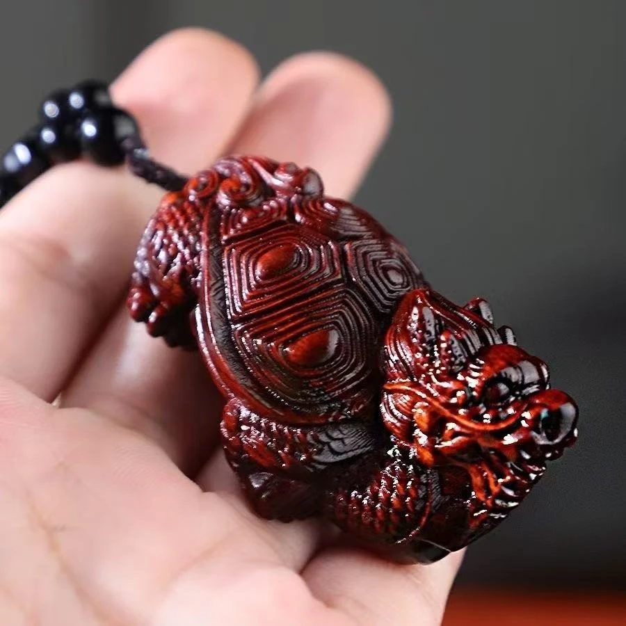 手工雕刻貔貅龙龟文玩把件随身把玩禅意