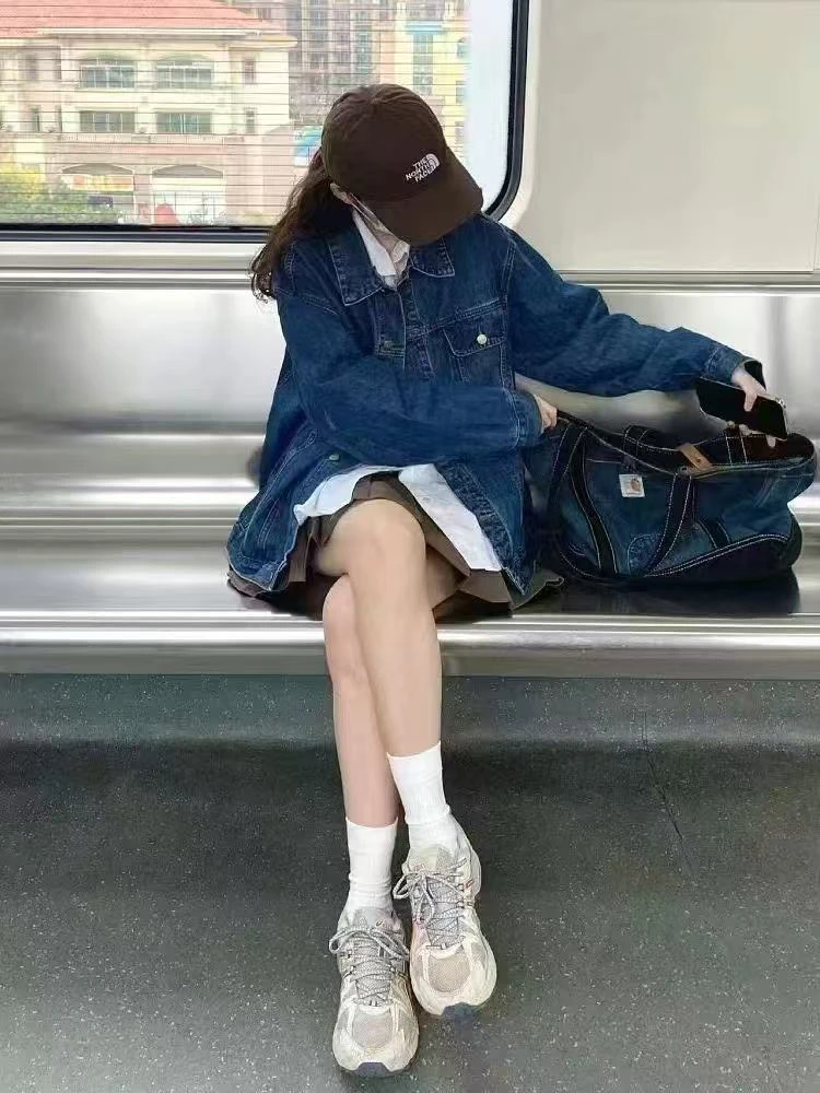 水洗牛仔宽松休闲外套