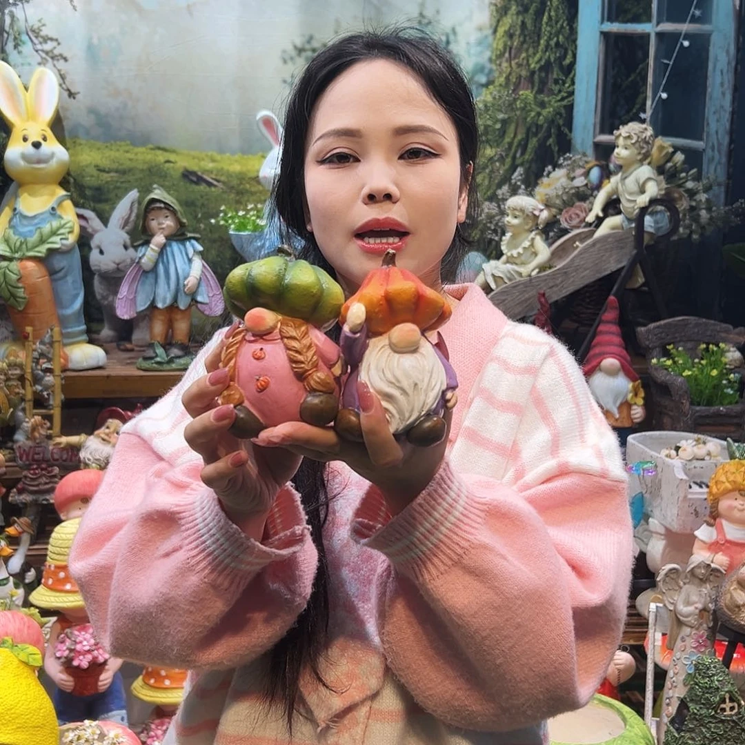 花园摆件红红火火