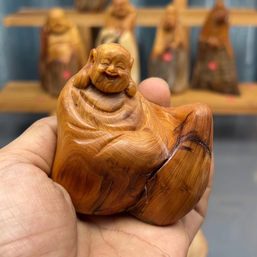 郭***绳木崖柏木摆件手把件