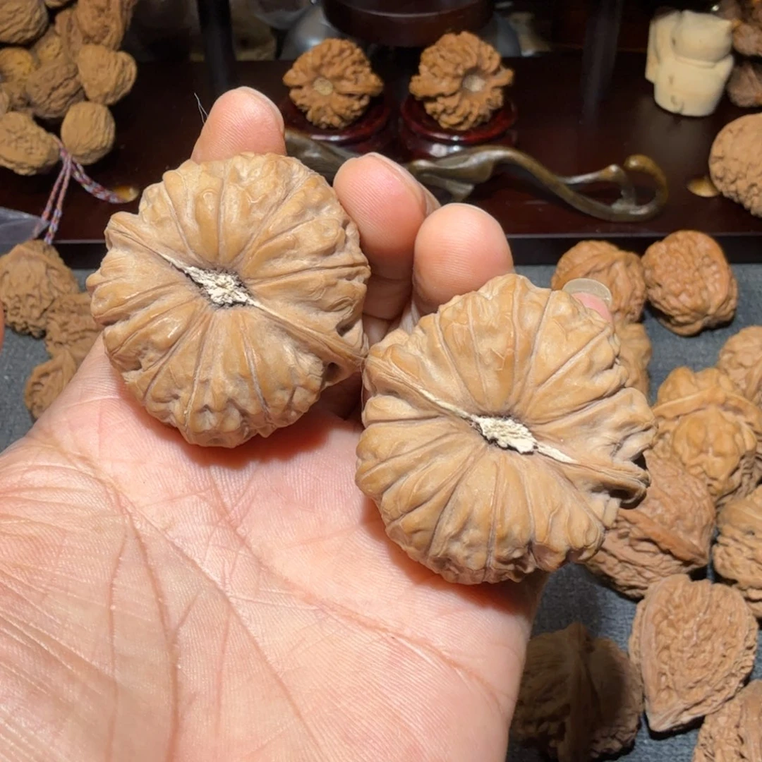 把件文玩核桃木***城南瓜墩46全品