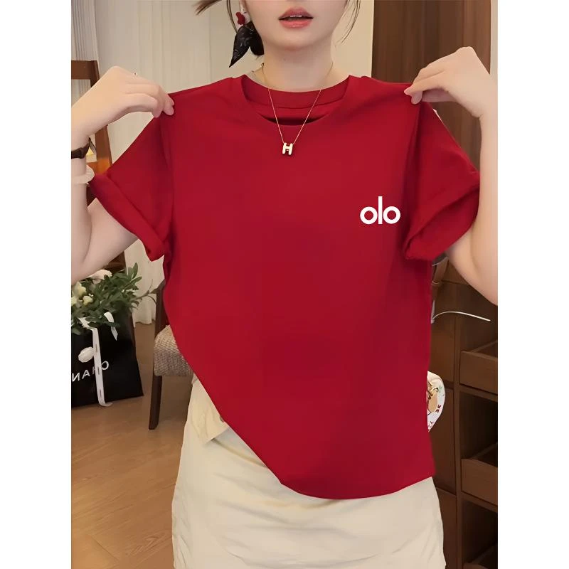 设计感小众正肩纯棉短袖t恤女2025新款流行时尚百搭洋气上衣夏季