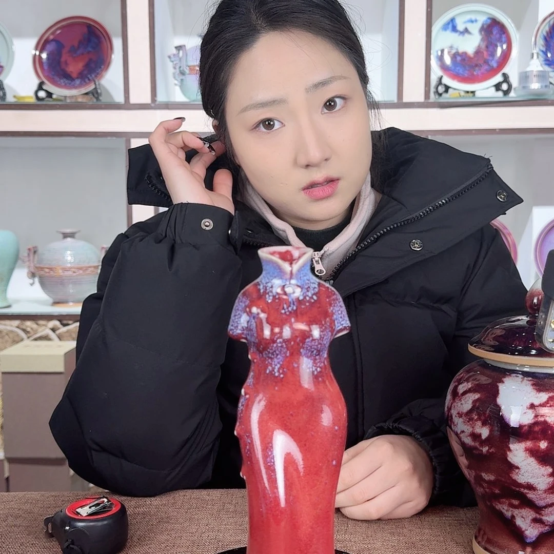 瓷片少年渡钧。钧瓷收藏品