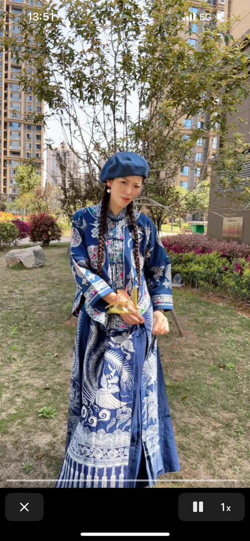 民族风剌绣马面裙／56789