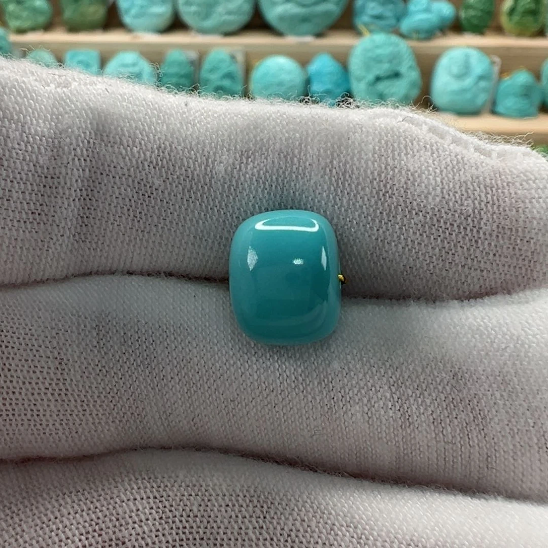 未镶嵌绿松石老型珠10.4x8.1mm