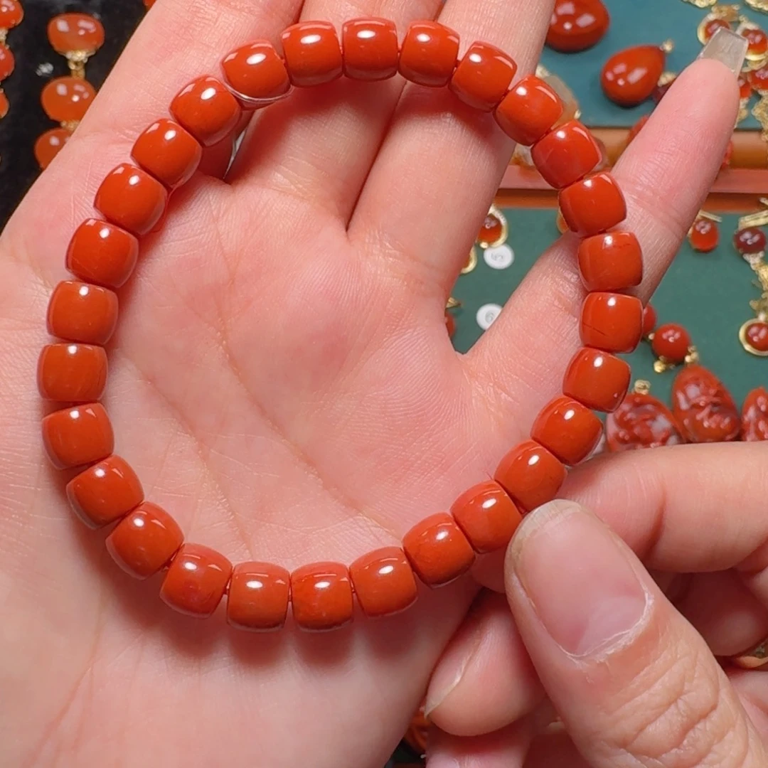 南红玛瑙南红7+9K金镶嵌