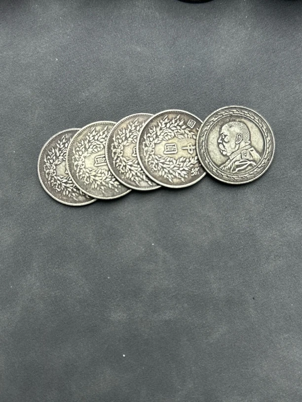 复古家居 中圆头头五枚1（小号）工艺品摆件