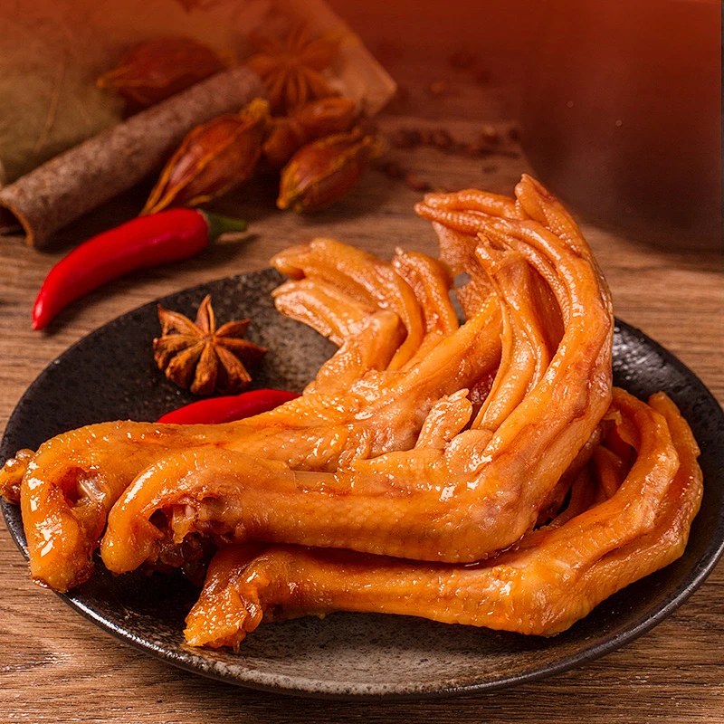 现卤现发 鸭爪10个