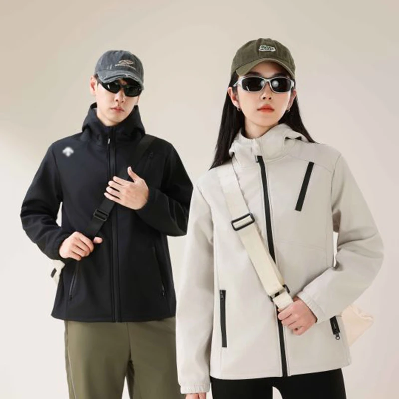 奥特莱斯撤柜 | 情侣户外迪家防风防水软壳外套男女款登山冲锋衣