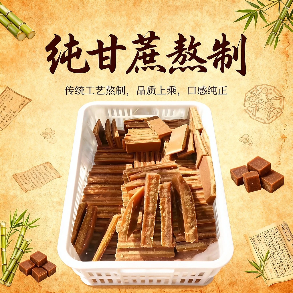 【寿乡红糖】世界长寿乡麻阳红糖纯甘蔗熬制红片红糖月子经期食用