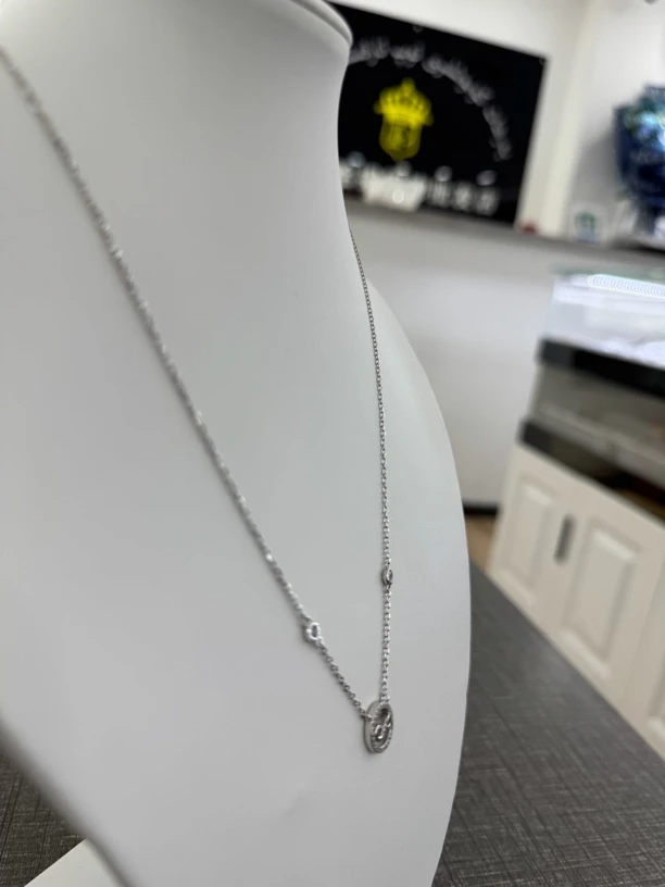 吊坠925银 百搭女素款通用 925银时尚经典坠链90005