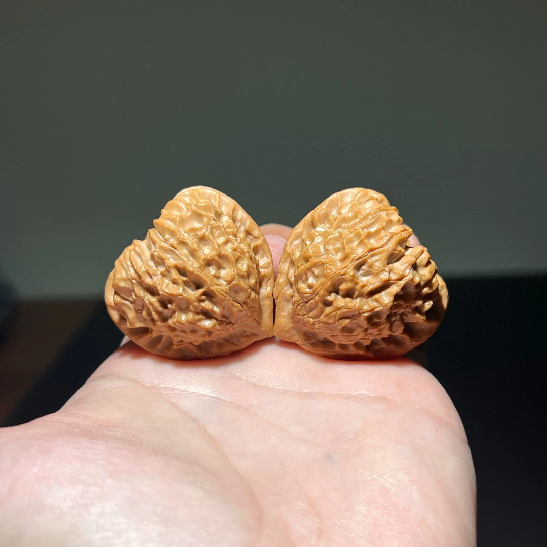 朝阳沟角蛙文玩核桃蜡皮高端小众