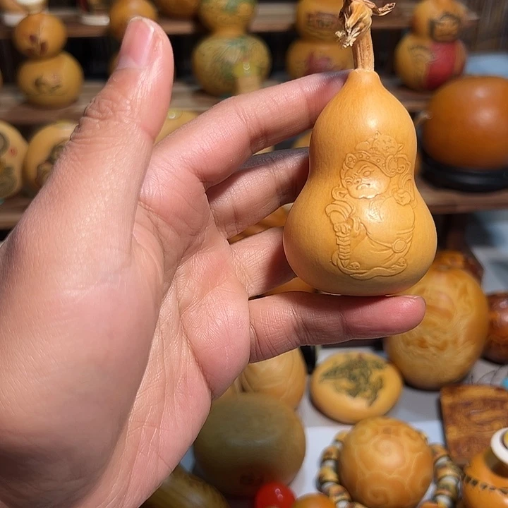 赵公明压花葫芦葫芦