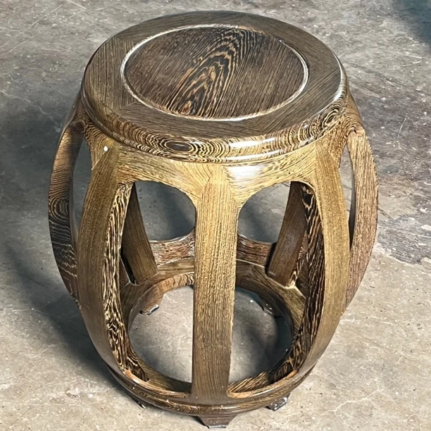 【工厂直销】鸡翅木鼓凳中式家用凳子榫卯结构